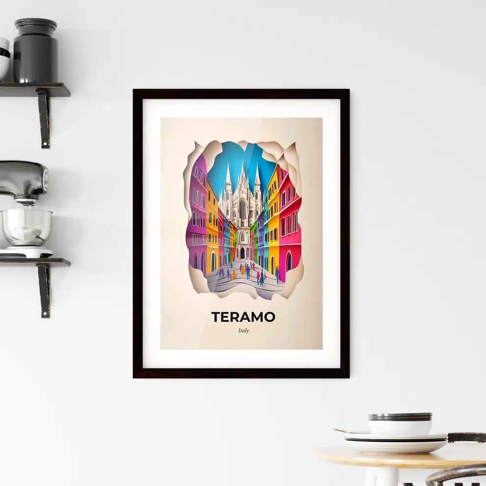 Vivid Teramo, Italy, Framed Wall Art
