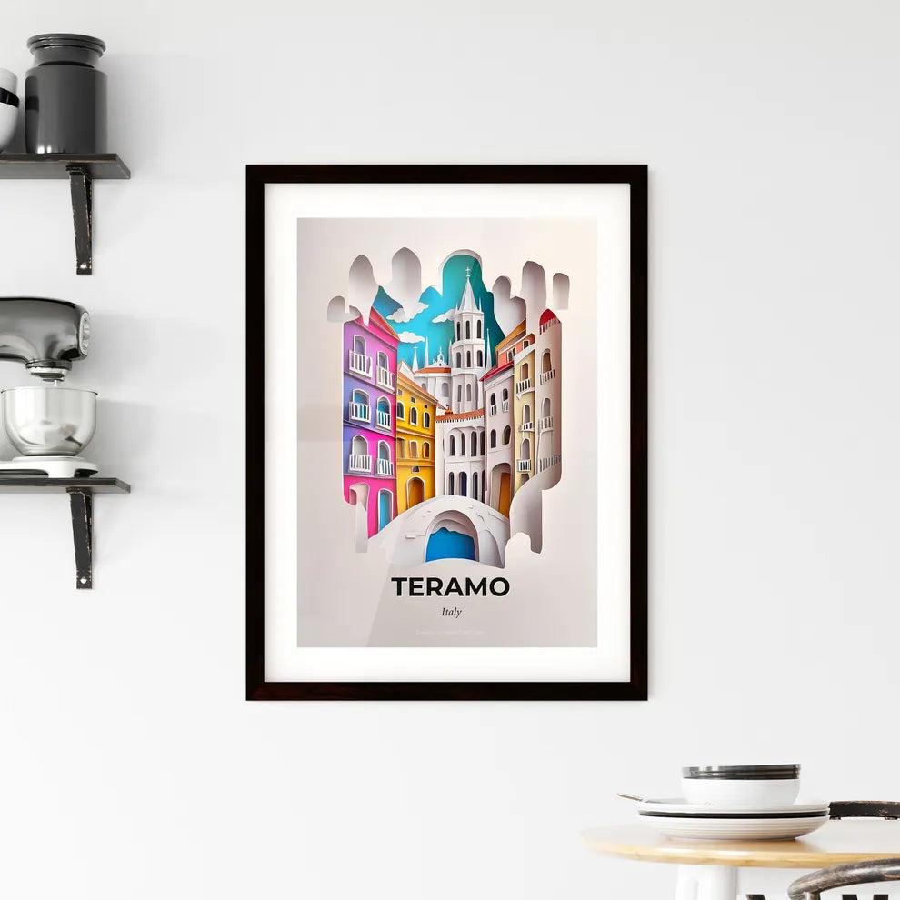 Vivid Teramo, Italy, Framed Wall Art