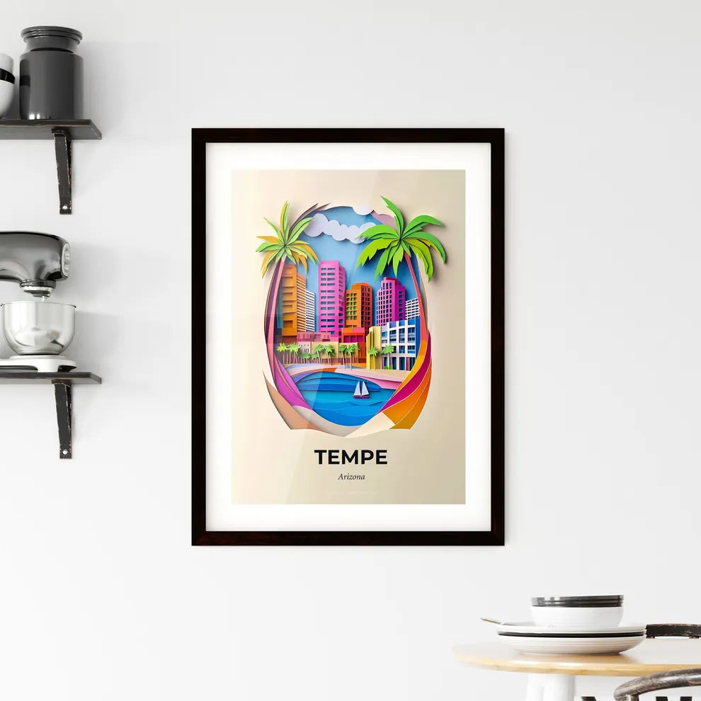 Vivid Tempe, Arizona, Framed Wall Art