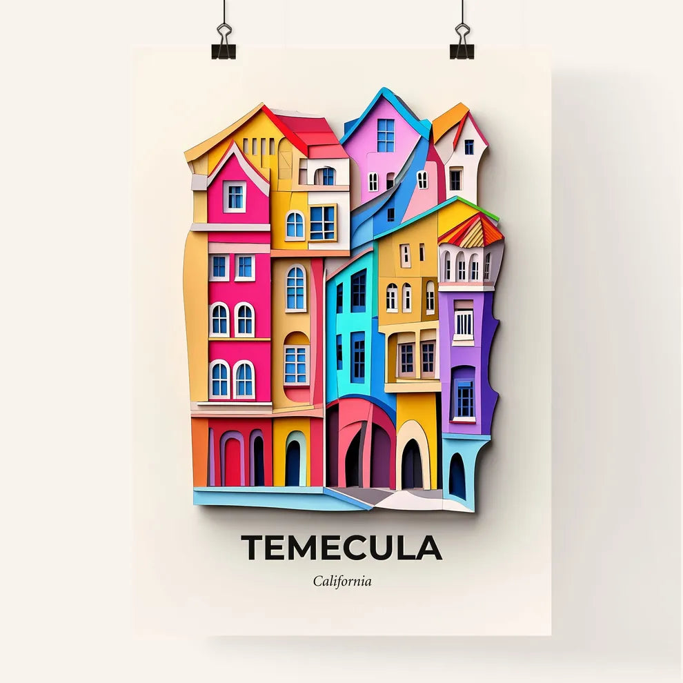 Vivid Temecula, California, Colorful Poster