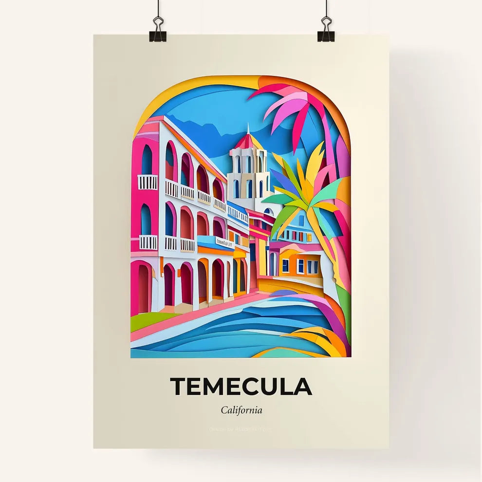 Vivid Temecula, California, Colorful Poster