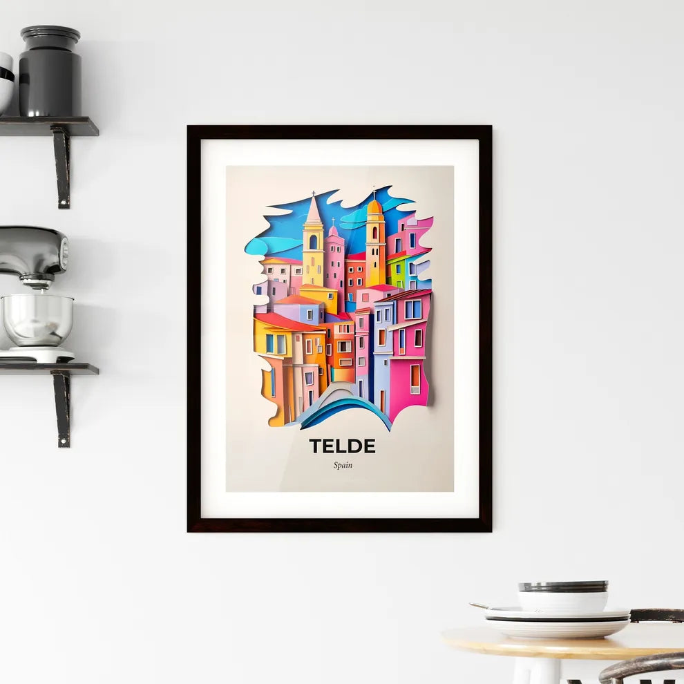 Vivid Telde, Spain, Framed Wall Art