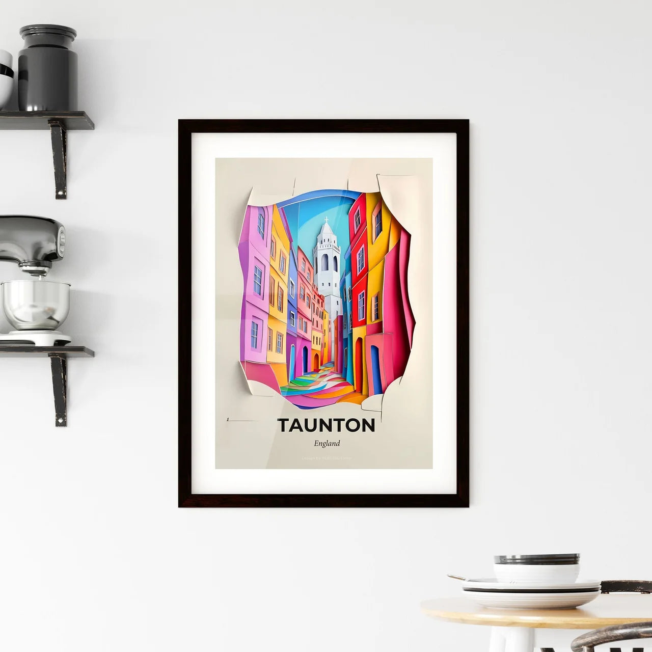 Vivid Taunton, England, Framed Wall Art