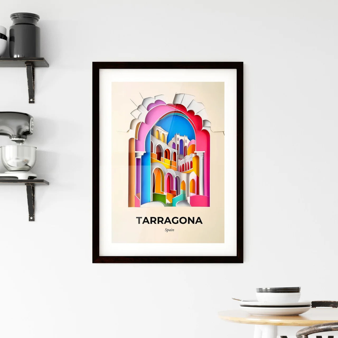 Vivid Tarragona, Spain, Framed Wall Art