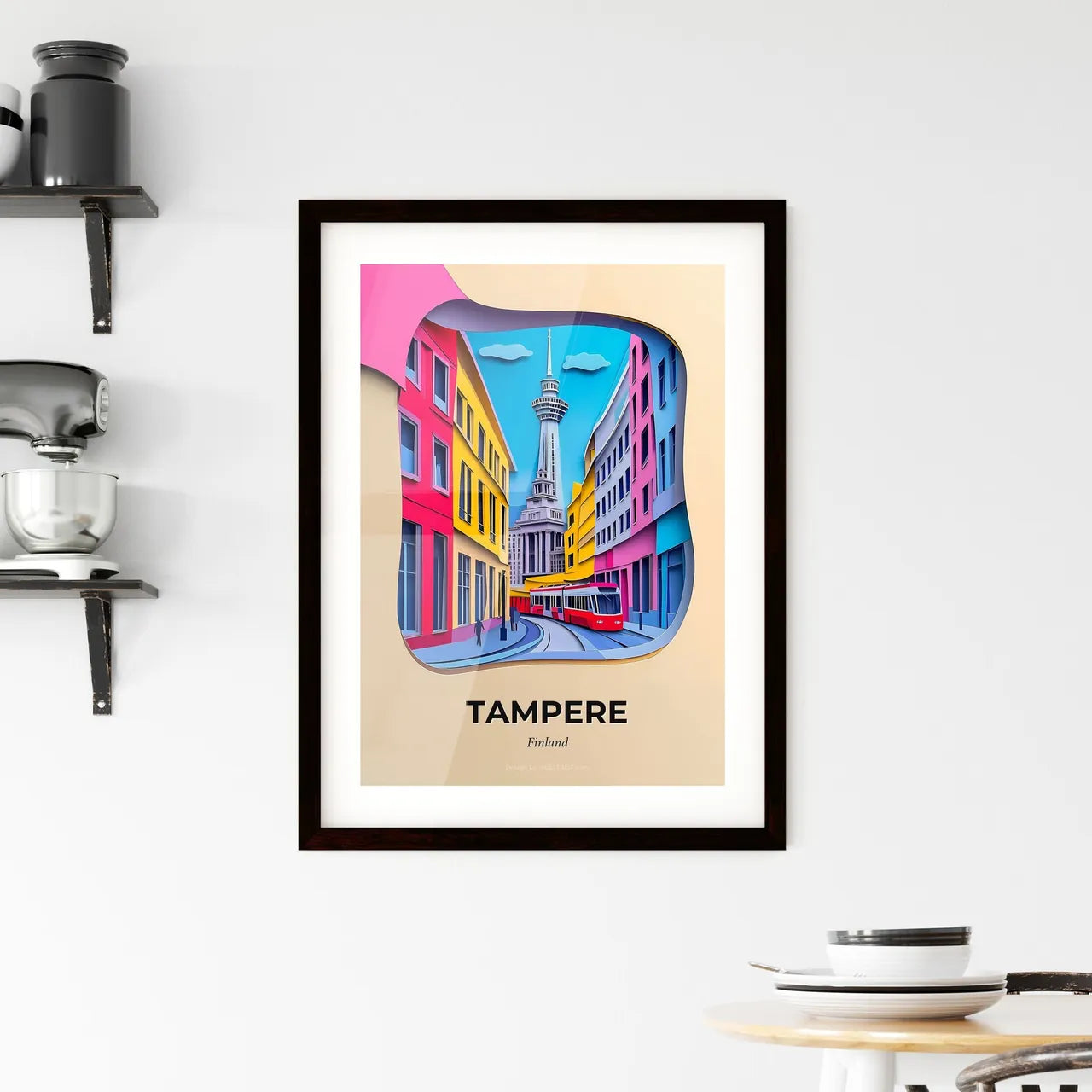 Vivid Tampere, Finland, Framed Wall Art