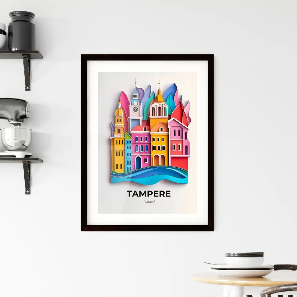 Vivid Tampere, Finland, Framed Wall Art
