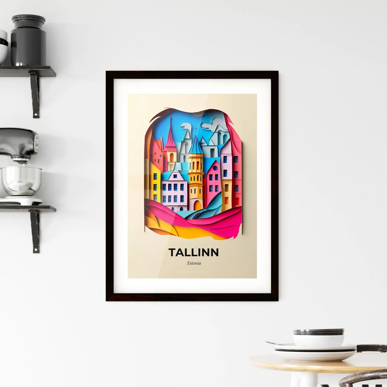 Vivid Tallinn, Estonia, Framed Wall Art