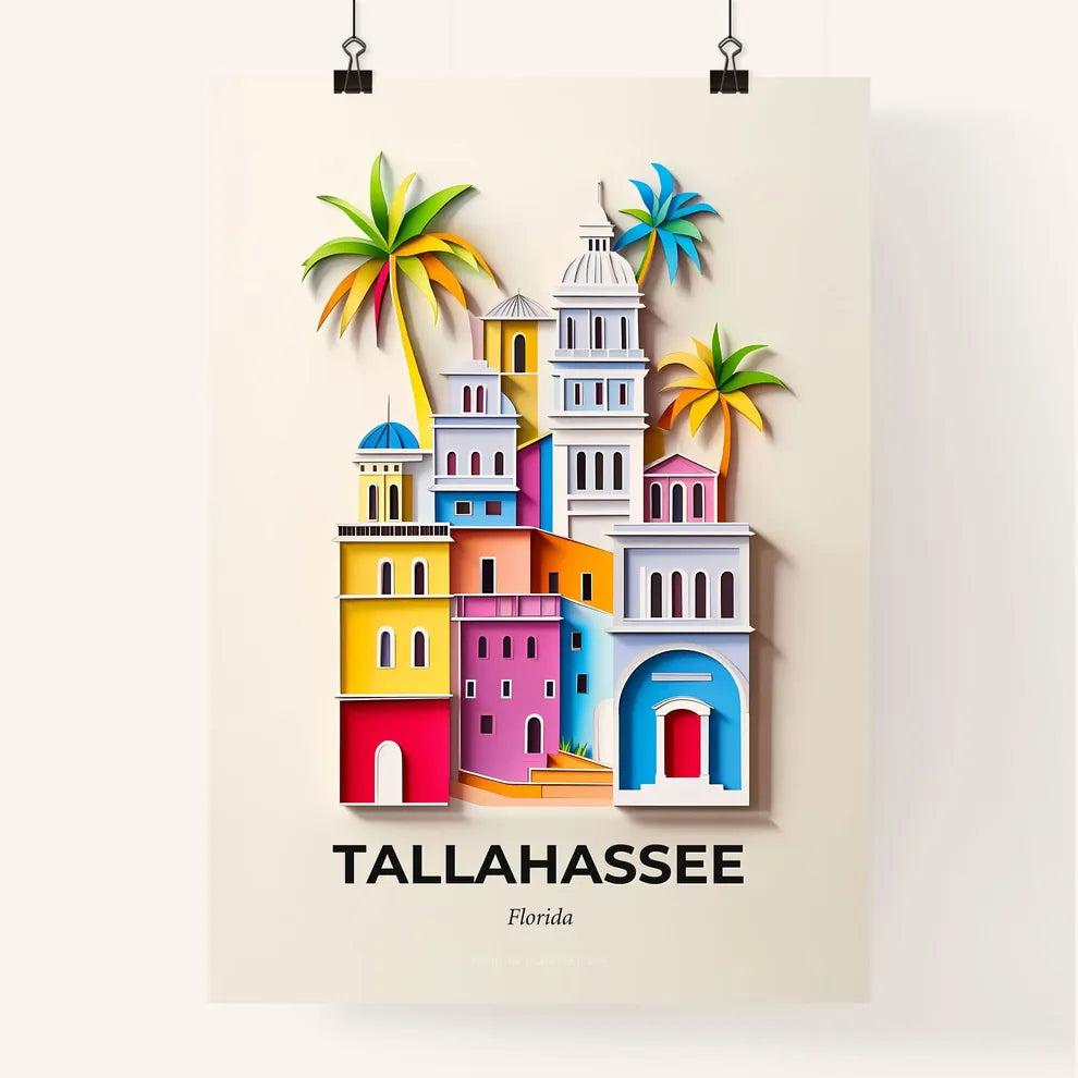Vivid Tallahassee, Florida, Colorful Poster