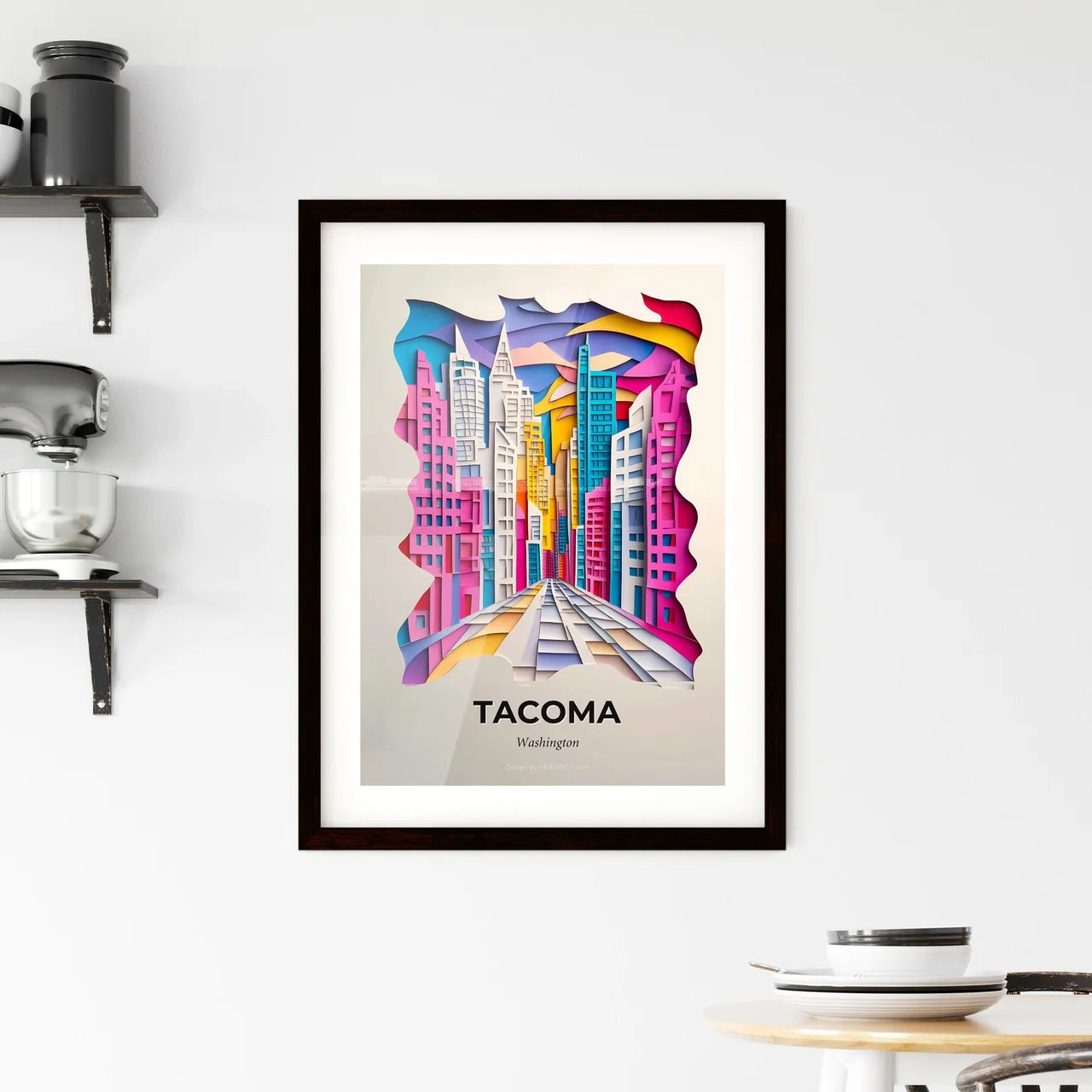 Vivid Tacoma, Washington, Framed Wall Art
