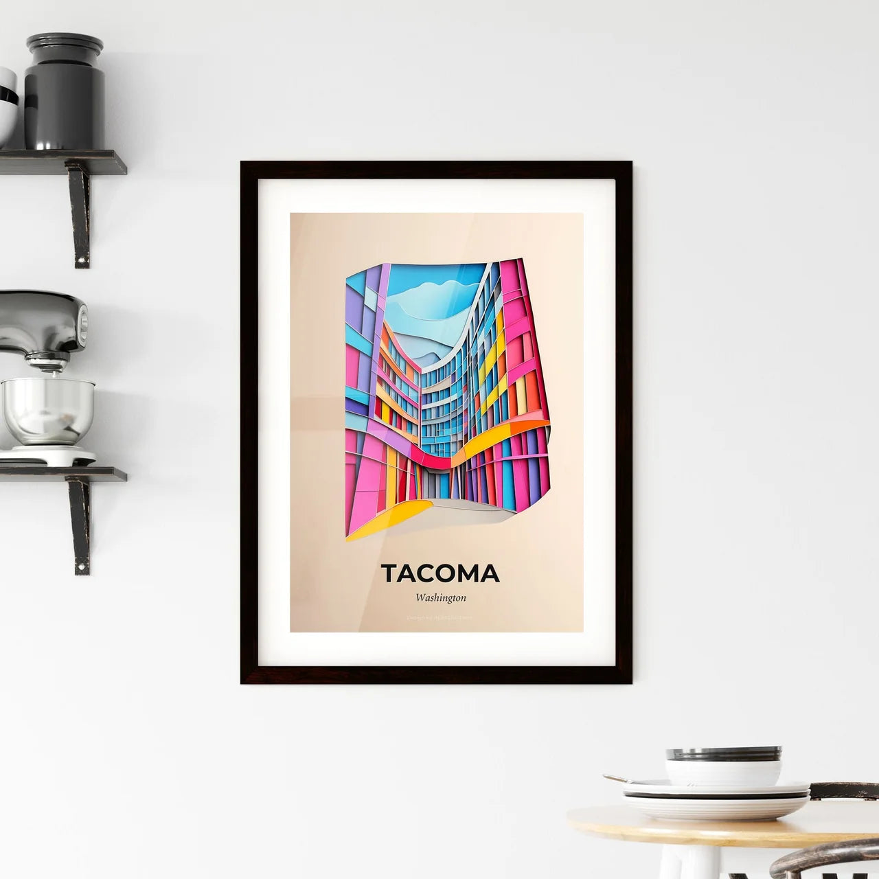 Vivid Tacoma, Washington, Framed Wall Art