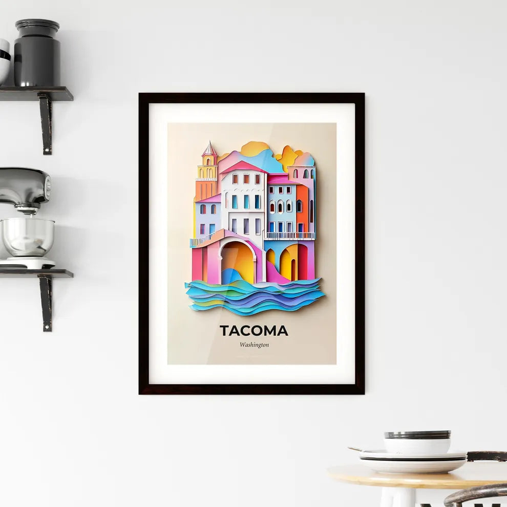 Vivid Tacoma, Washington, Framed Wall Art