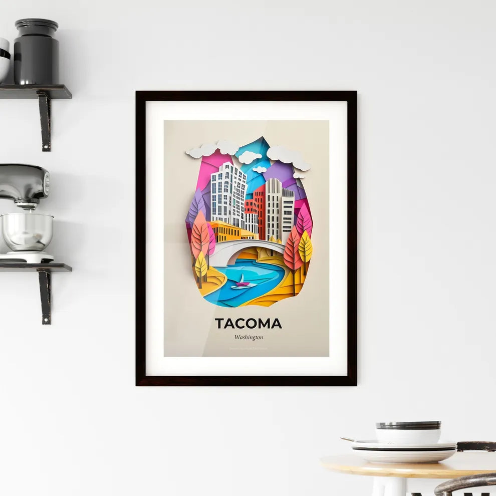 Vivid Tacoma, Washington, Framed Wall Art