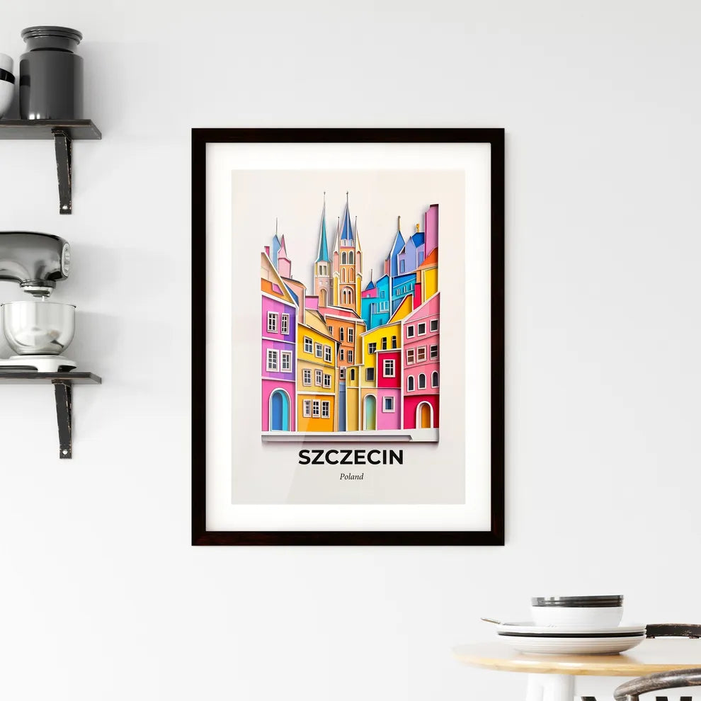 Vivid Szczecin, Poland, Framed Wall Art