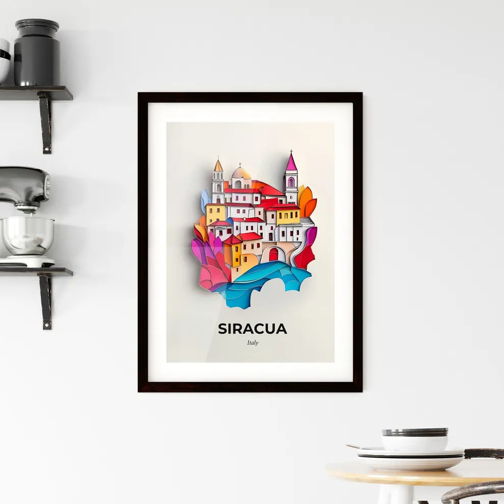 Vivid Syracuse, Italy, Framed Wall Art
