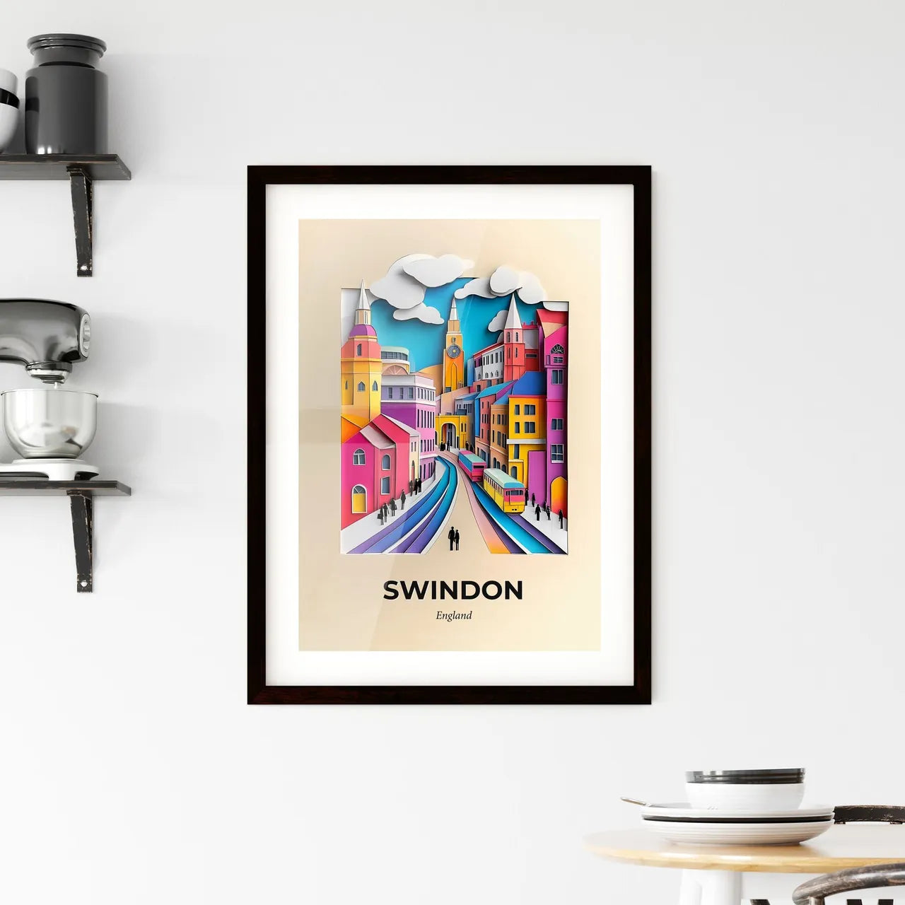 Vivid Swindon, England, Framed Wall Art