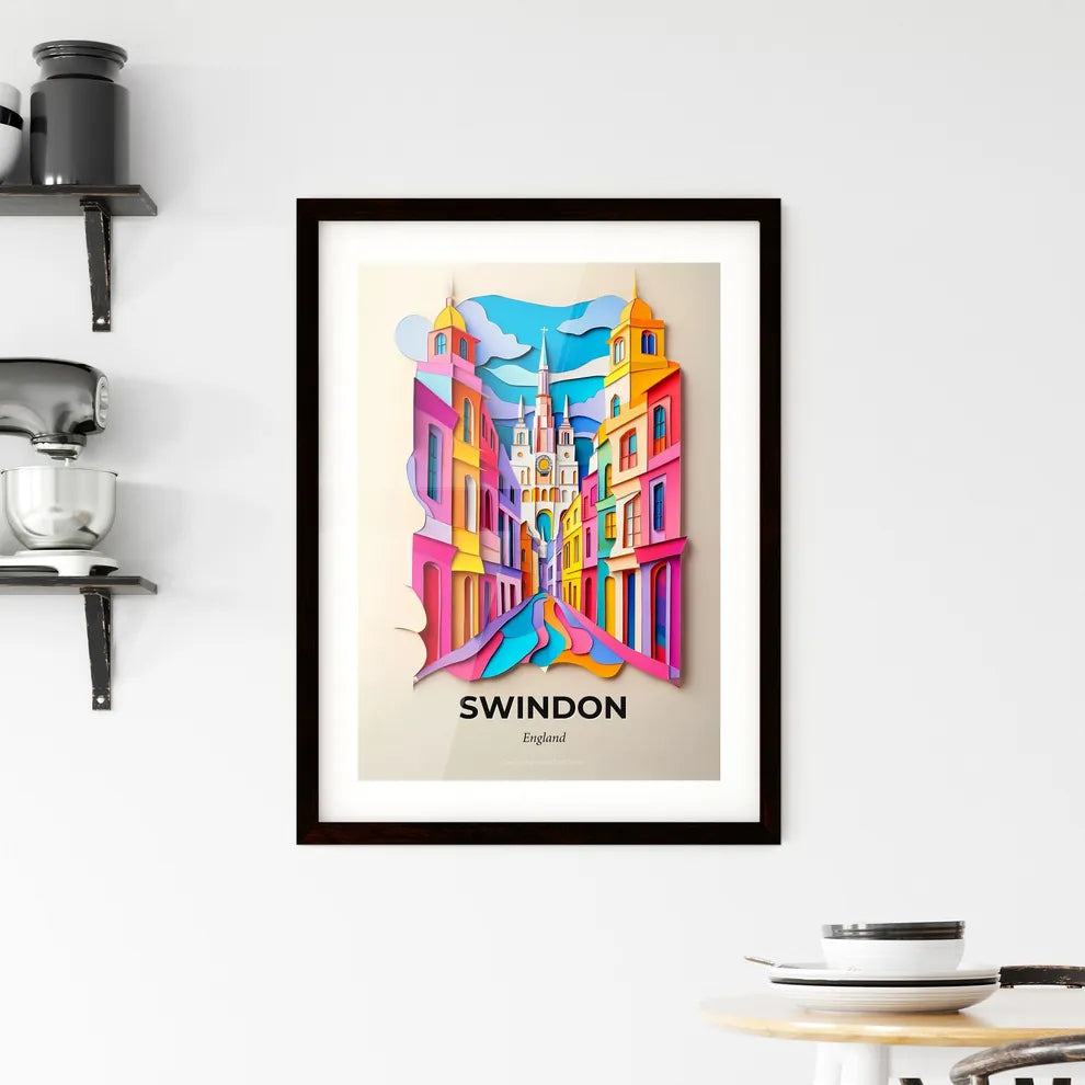 Vivid Swindon, England, Framed Wall Art