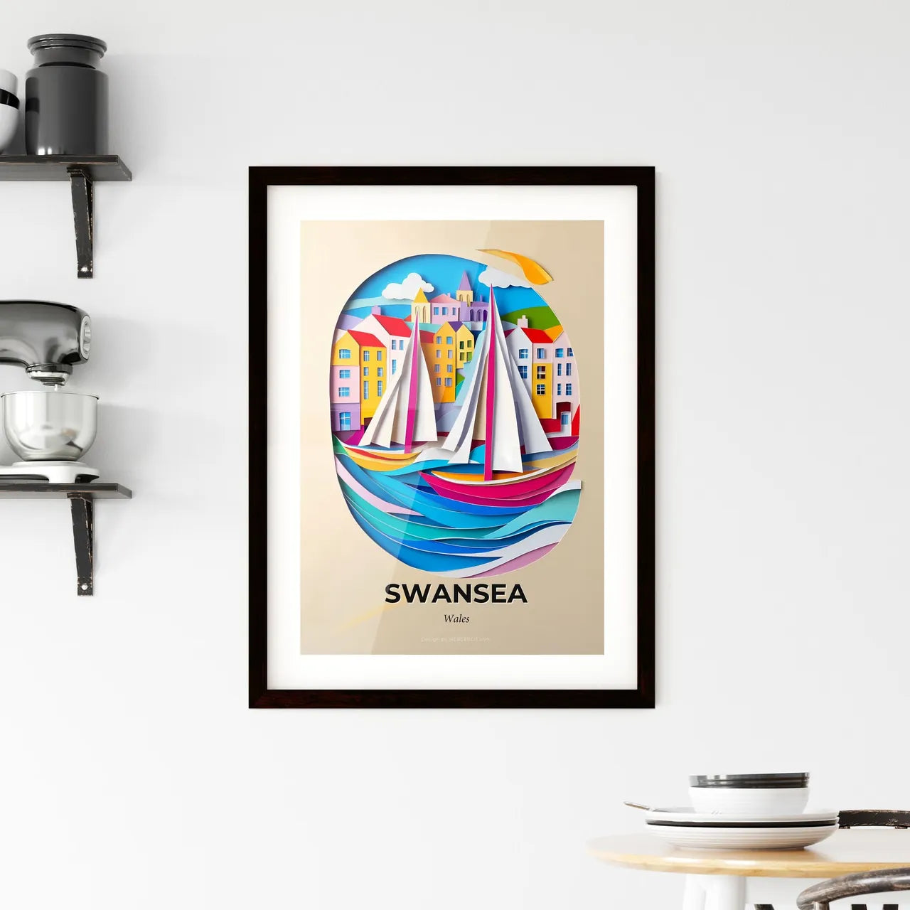 Vivid Swansea, Wales, Framed Wall Art