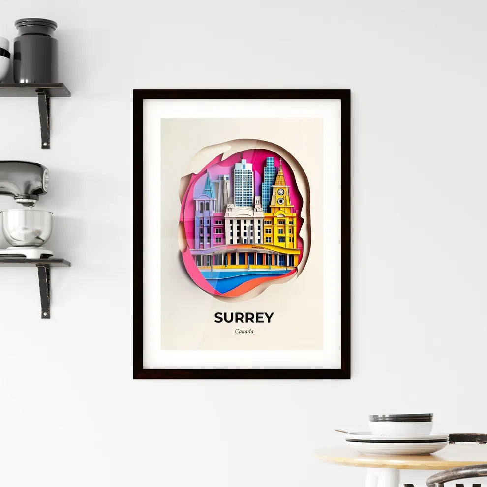 Vivid Surrey, Canada, Framed Wall Art