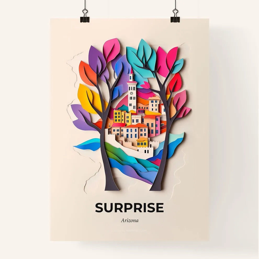 Vivid Surprise, Arizona, Colorful Poster