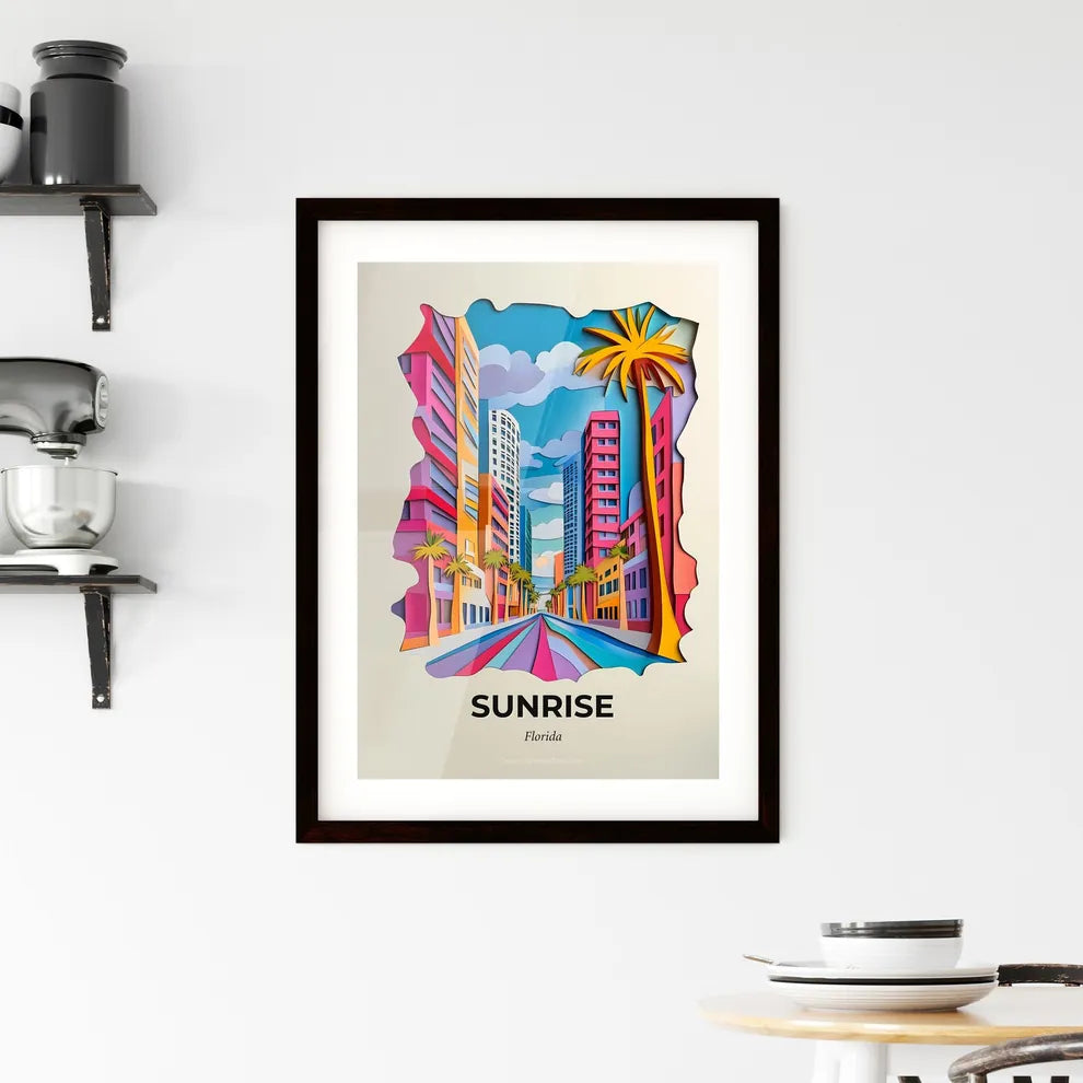 Vivid Sunrise, Florida, Framed Wall Art