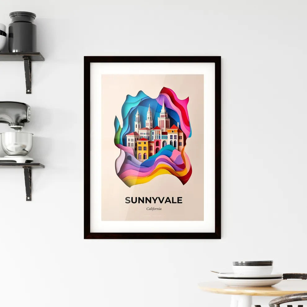 Vivid Sunnyvale, California, Framed Wall Art