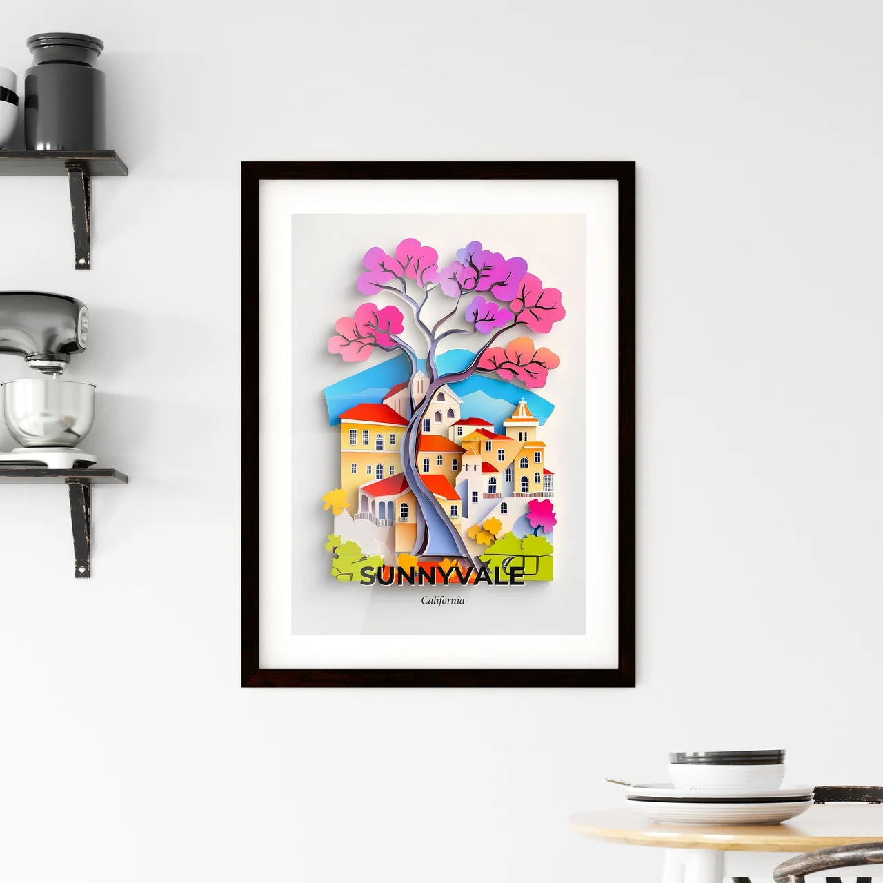 Vivid Sunnyvale, California, Framed Wall Art