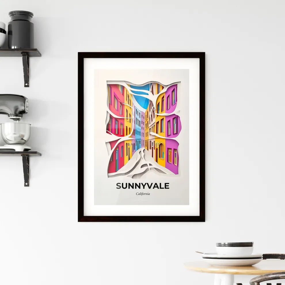 Vivid Sunnyvale, California, Framed Wall Art