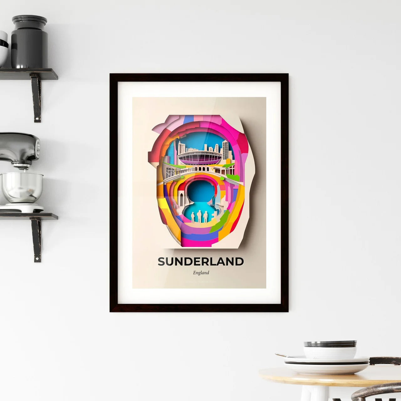 Vivid Sunderland, England, Framed Wall Art