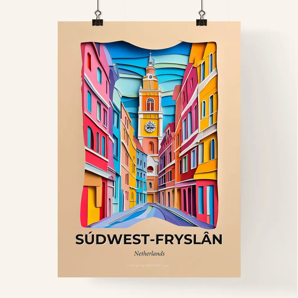 Vivid Súdwes, Colorful Poster