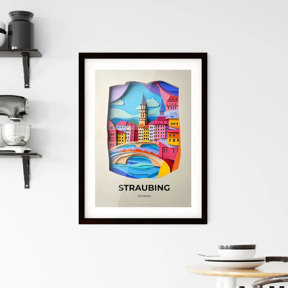 Vivid Straubing, Germany, Framed Wall Art