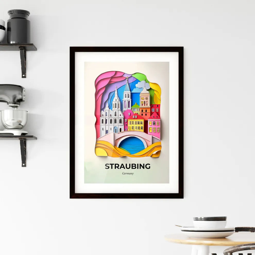 Vivid Straubing, Germany, Framed Wall Art
