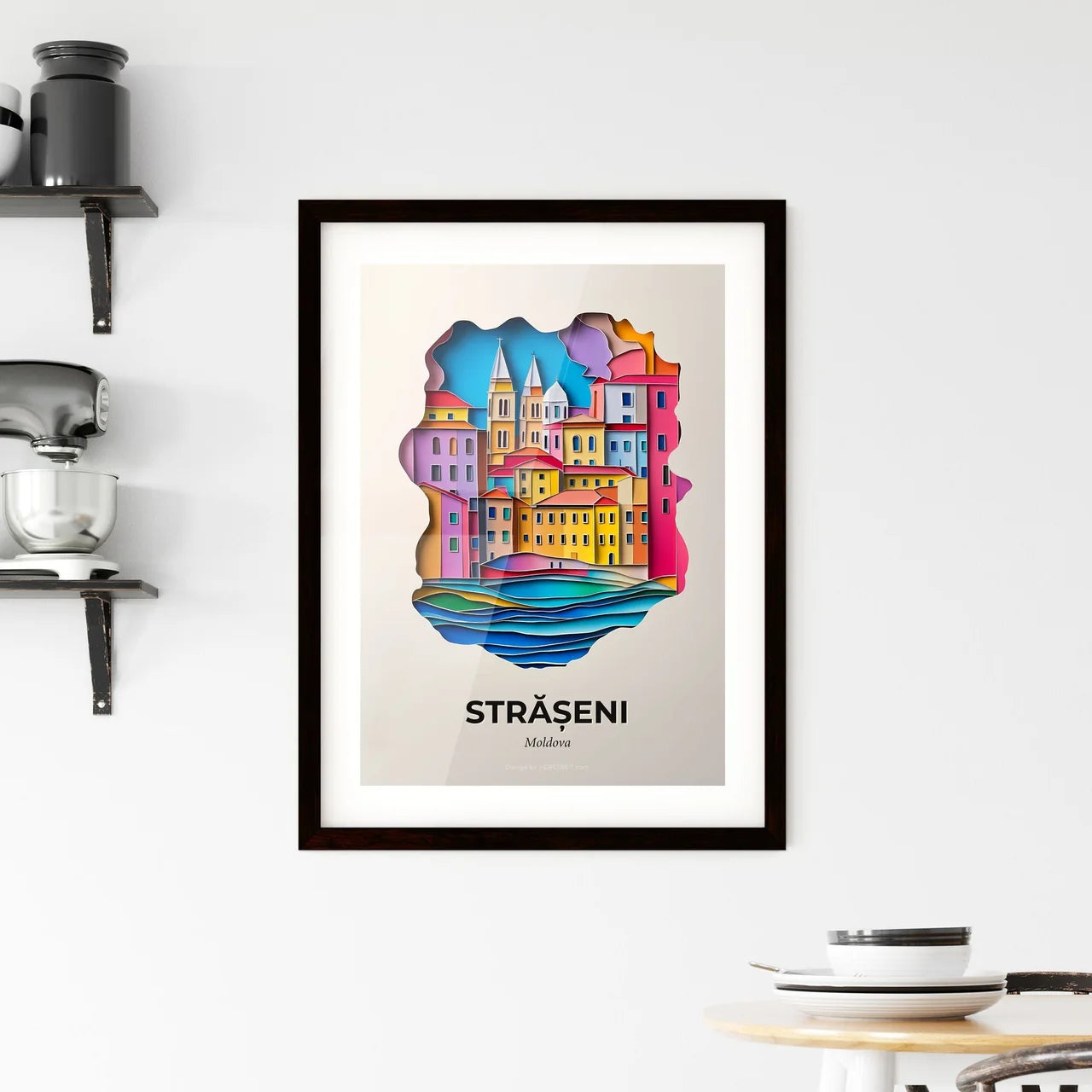 Vivid Strășeni, Moldova, Framed Wall Art