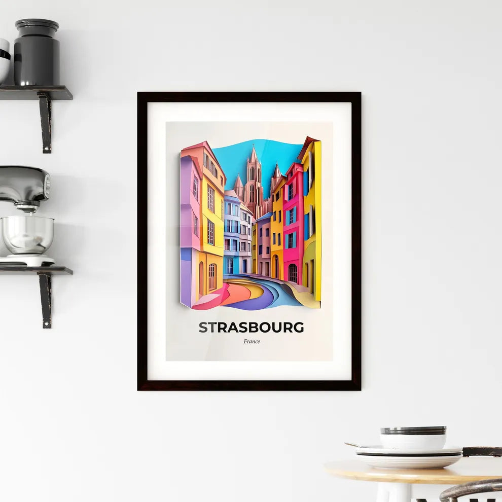 Vivid Strasbourg, France, Framed Wall Art