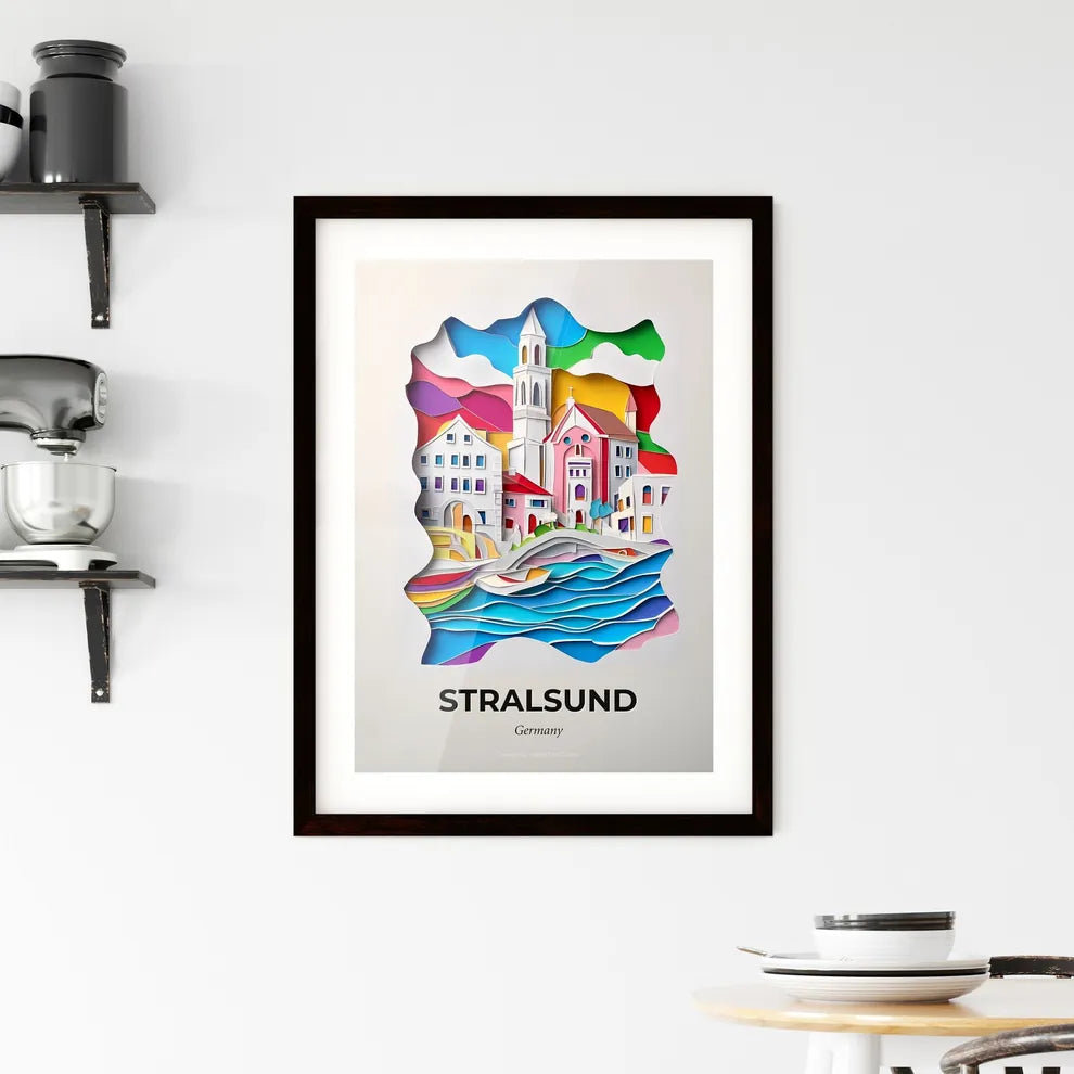 Vivid Stralsund, Germany, Framed Wall Art