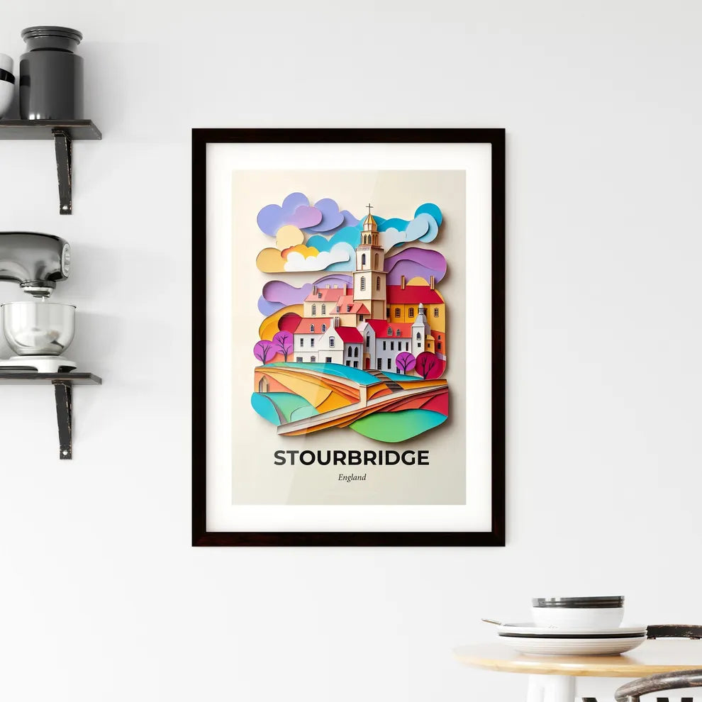 Vivid Stourbridge, England, Framed Wall Art