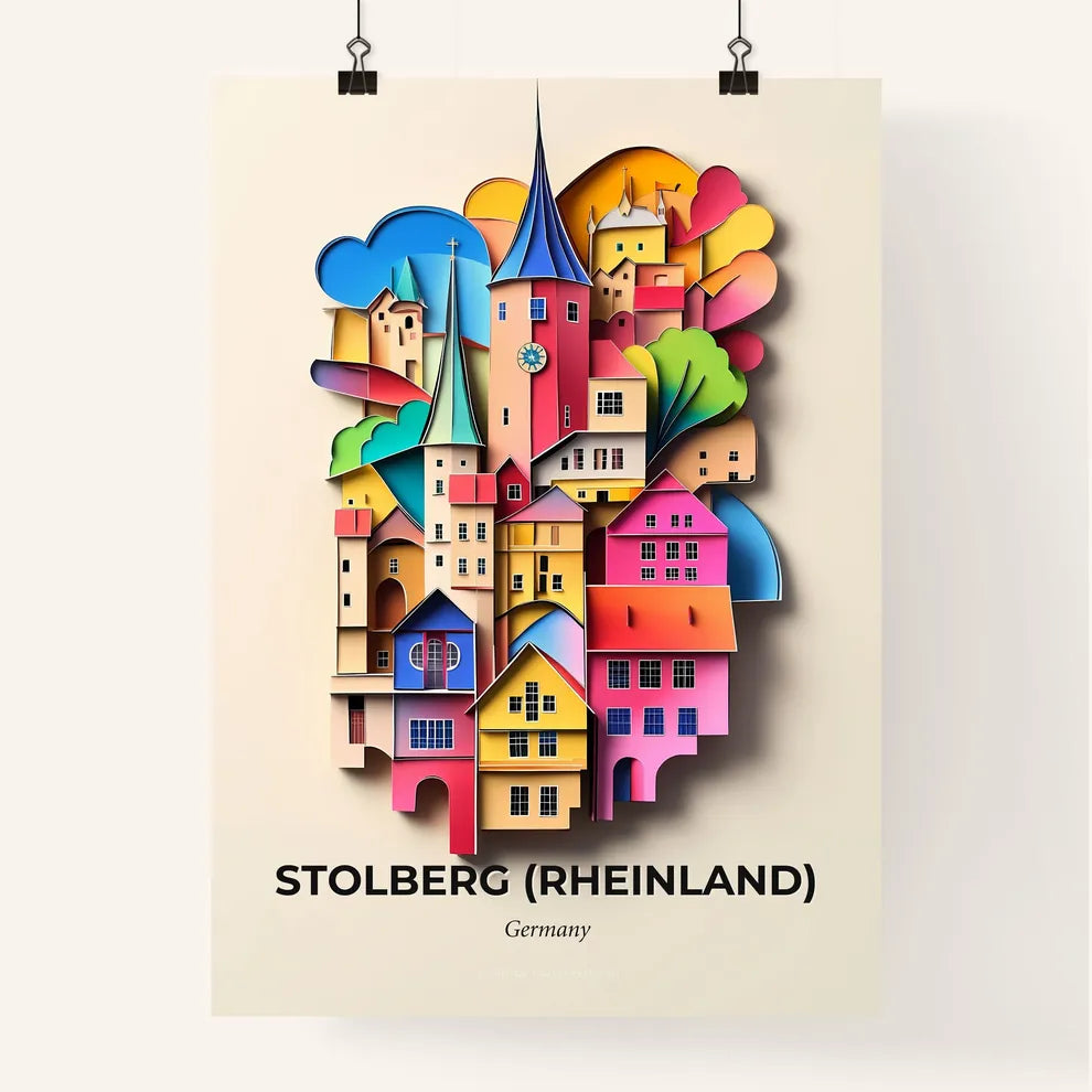 Vivid Stolberg (Rheinland), Germany, Colorful Poster