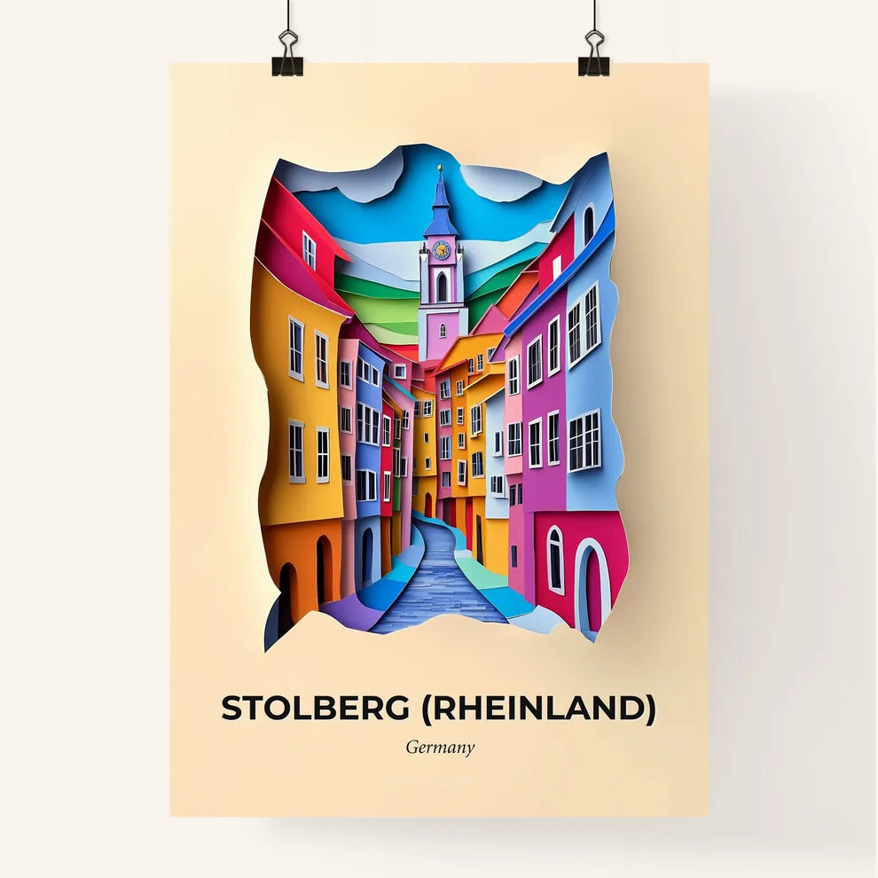 Vivid Stolberg (Rheinland), Germany, Colorful Poster