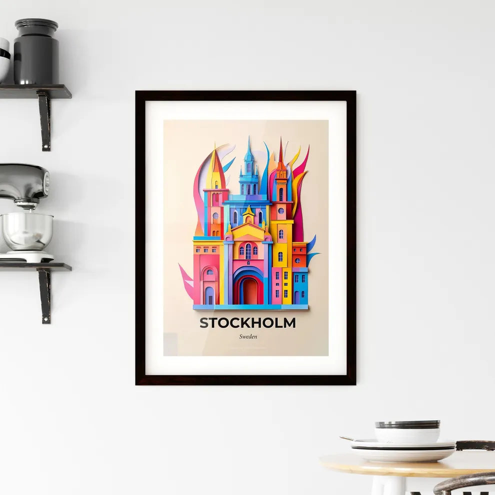 Vivid Stockholm, Sweden, Framed Wall Art