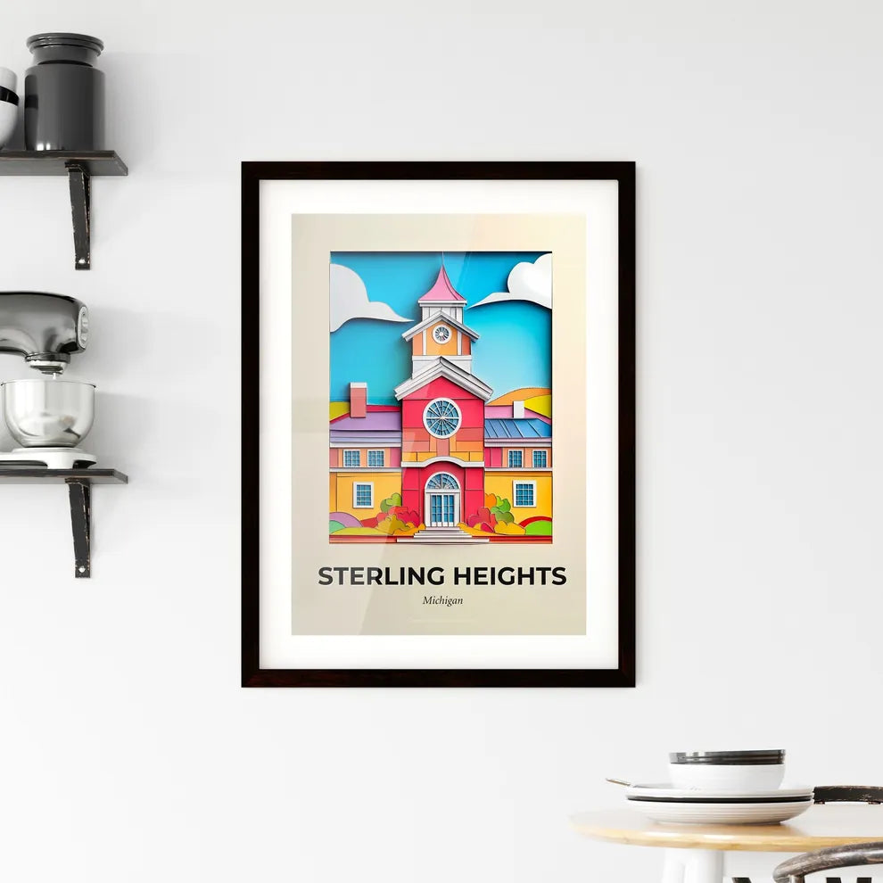 Vivid Sterling Heights, Michigan, Framed Wall Art