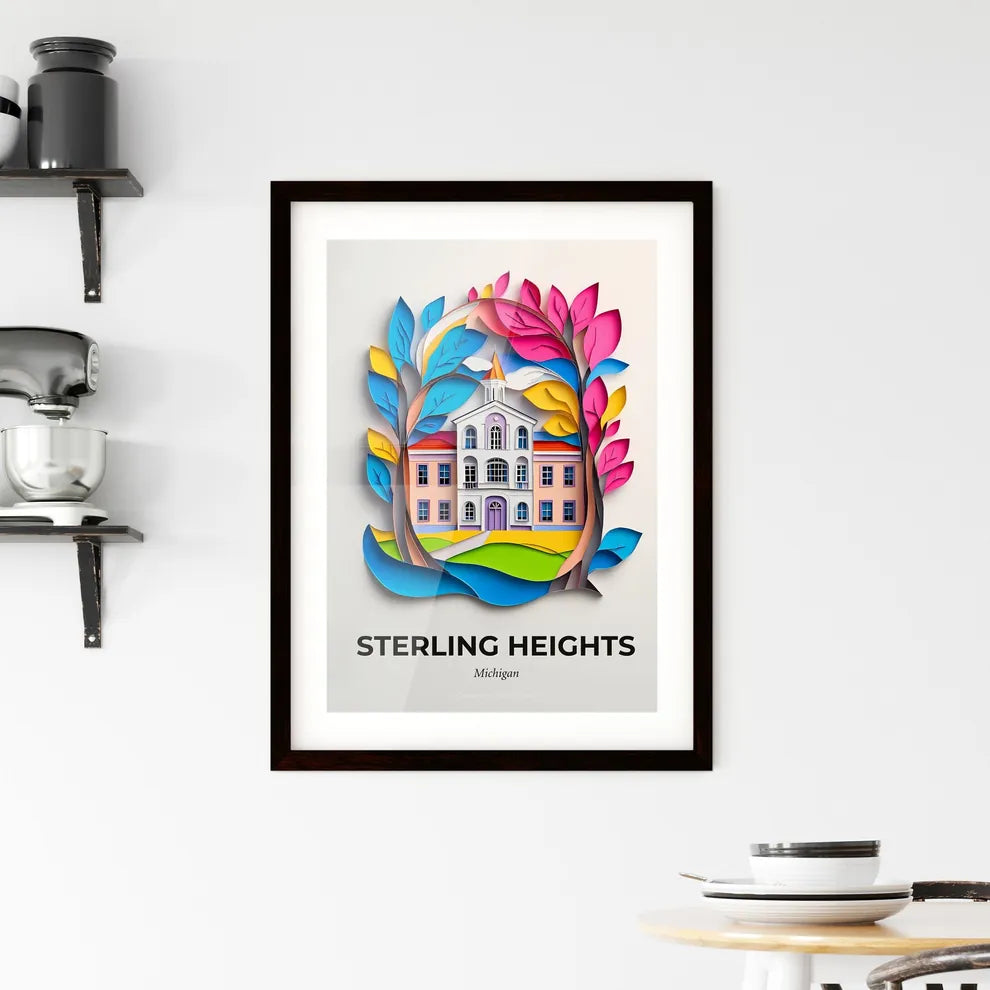Vivid Sterling Heights, Michigan, Framed Wall Art
