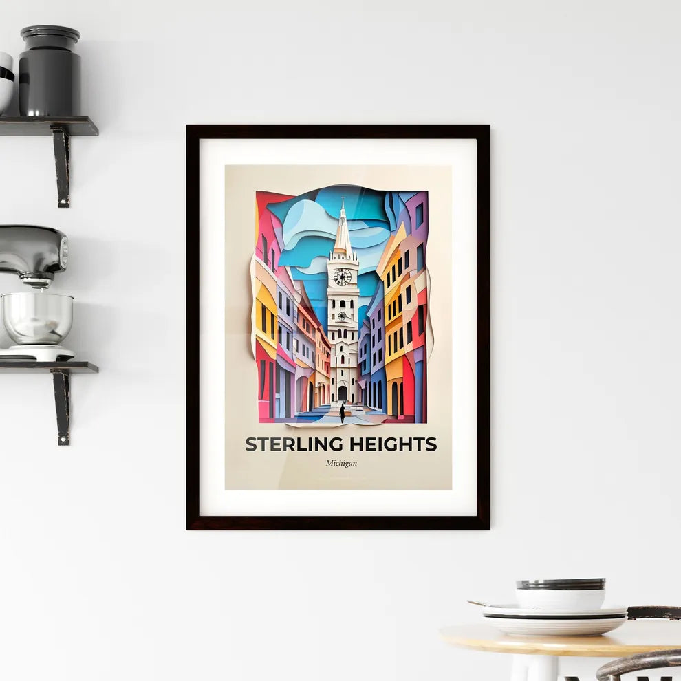 Vivid Sterling Heights, Michigan, Framed Wall Art