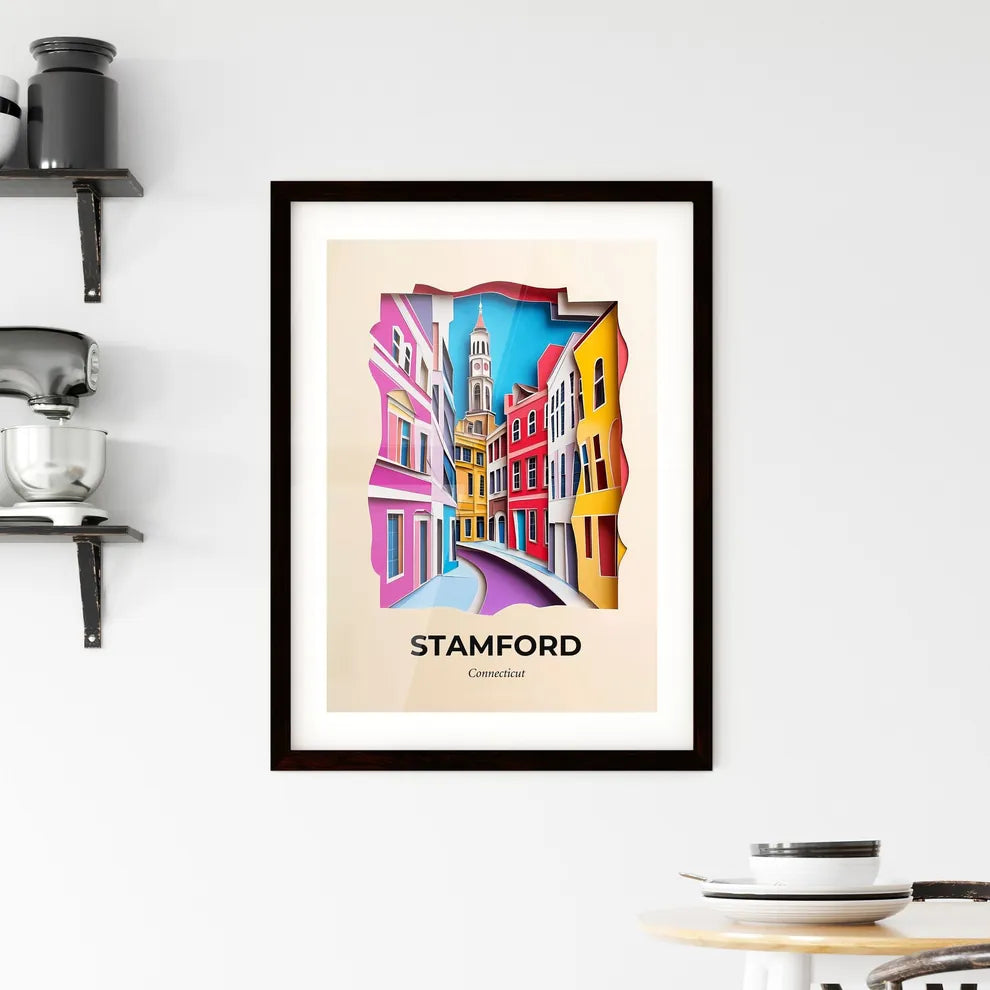 Vivid Stamford, Connecticut, Framed Wall Art