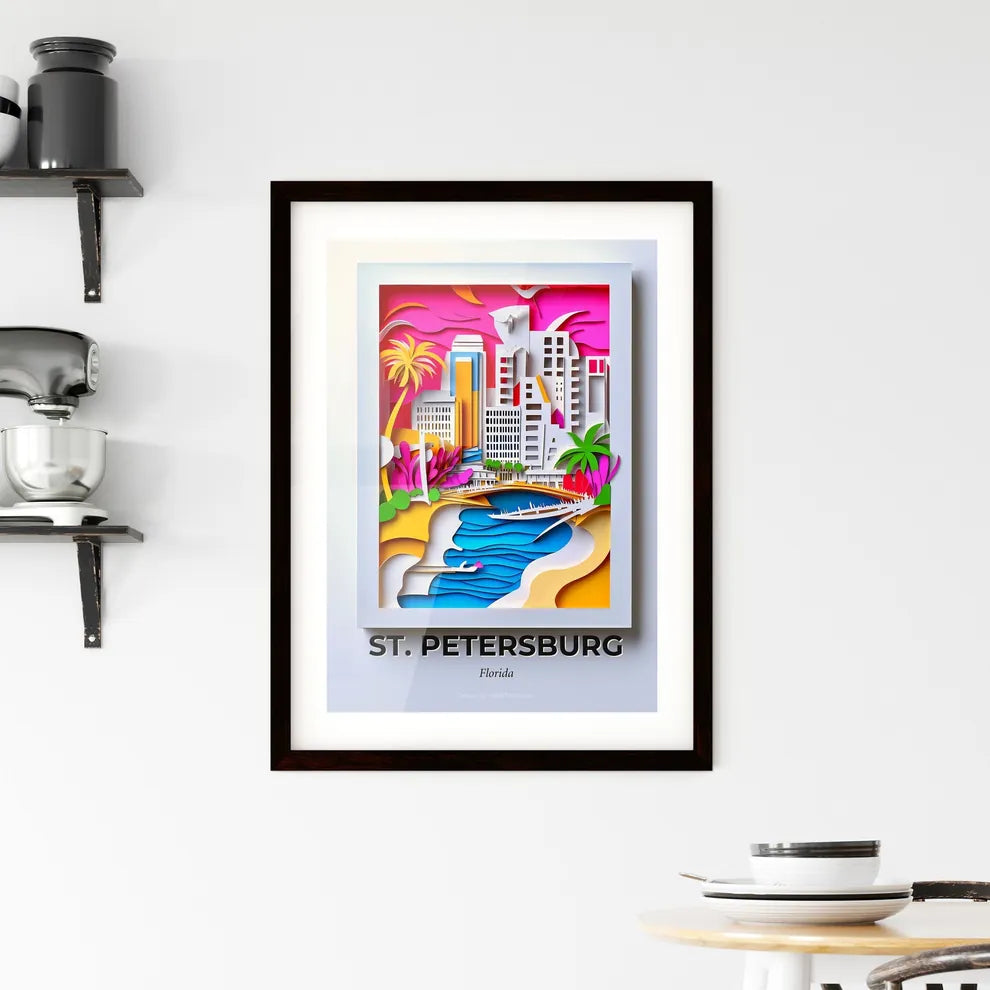 Vivid St. Petersburg, Florida, Framed Wall Art