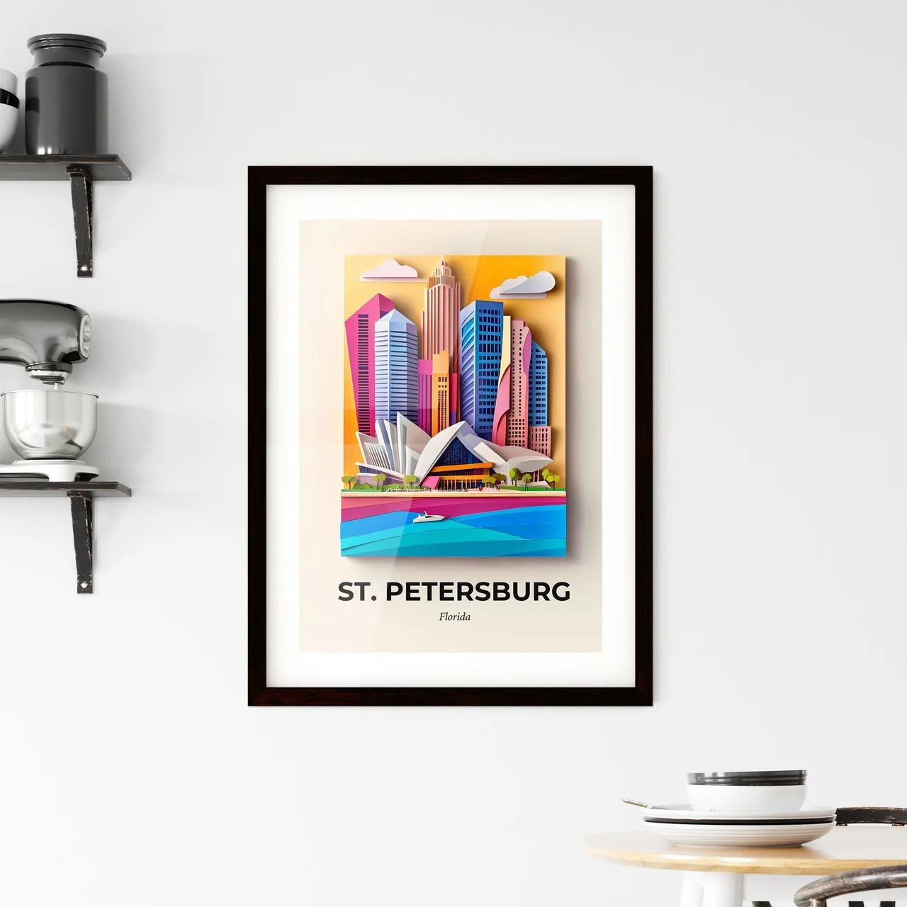 Vivid St. Petersburg, Florida, Framed Wall Art