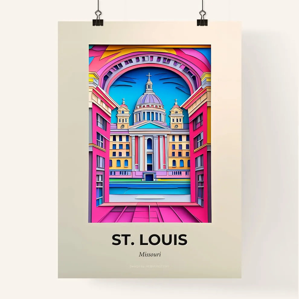 Vivid St. Louis, Missouri, Colorful Poster