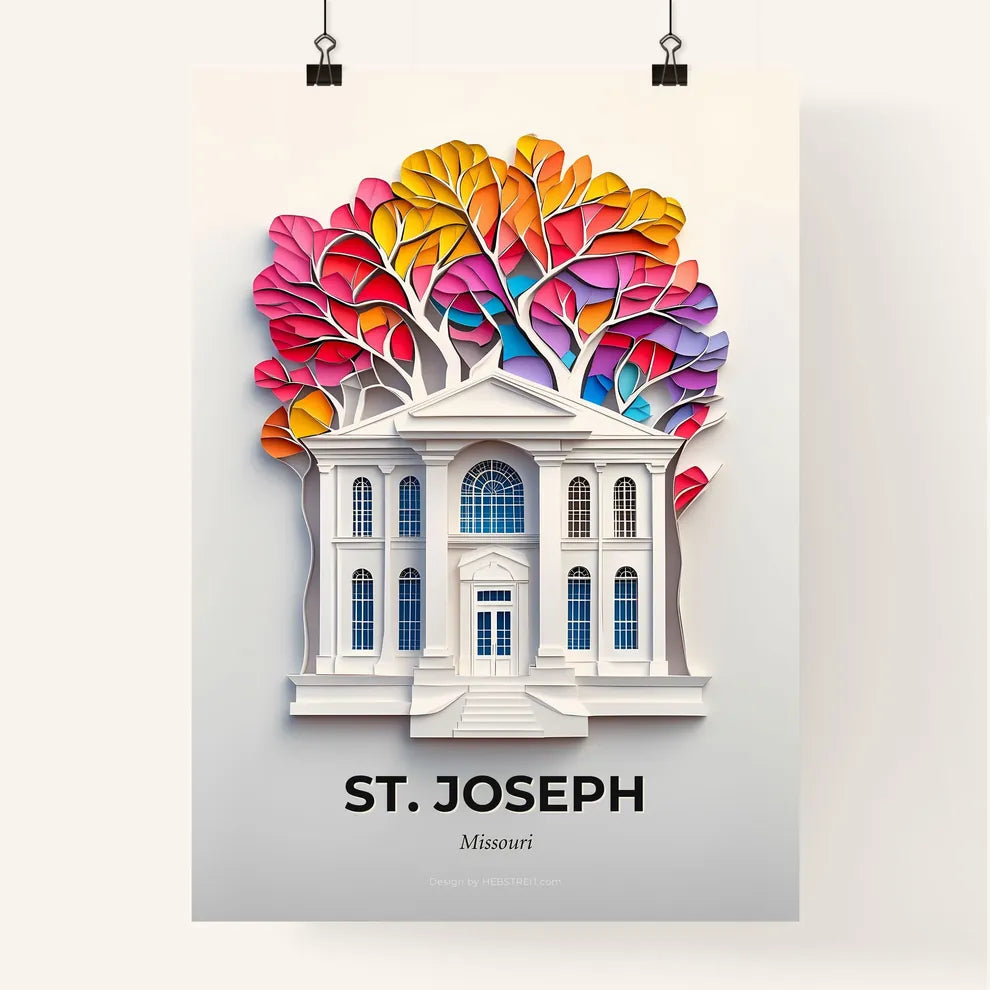 Vivid St. Joseph, Missouri, Colorful Poster