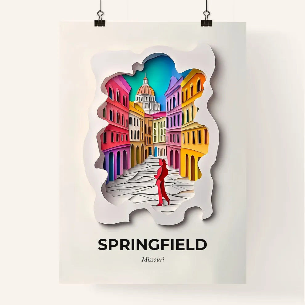 Vivid Springfield, Missouri, Colorful Poster