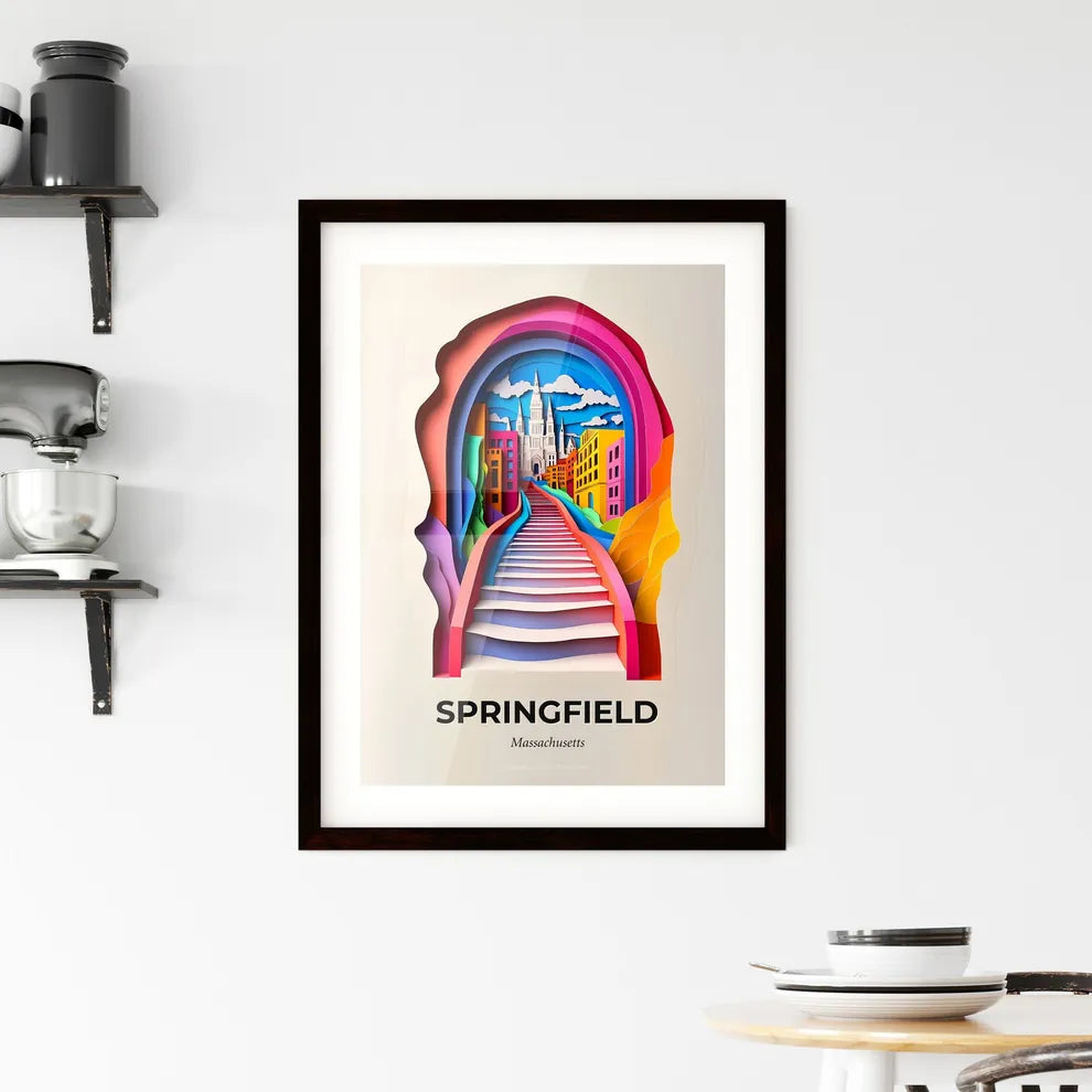 Vivid Springfield, Massachusetts, Framed Wall Art