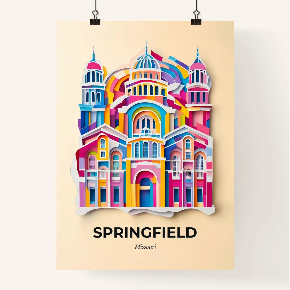 Vivid Springfield, Missouri, Colorful Poster