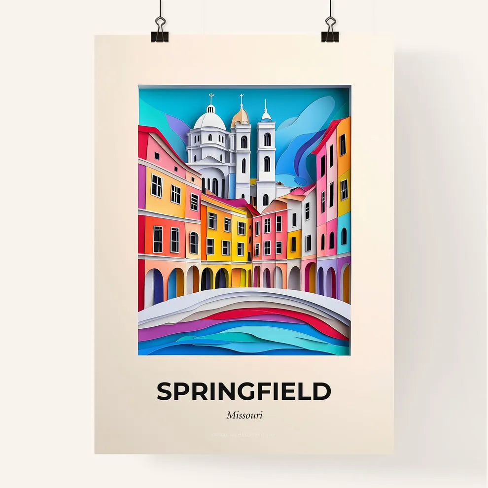 Vivid Springfield, Missouri, Colorful Poster